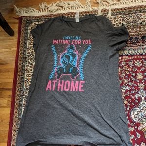 Women's catcher softball tee shirt